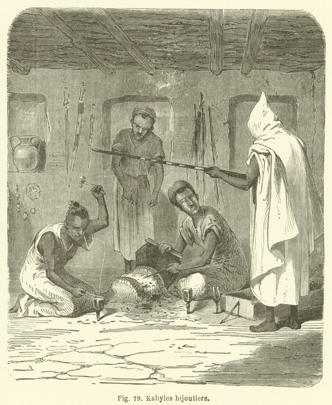 Kabyle juvelerer (gravering) af European School