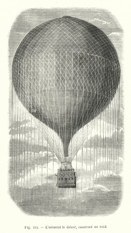 Geant aerostat, bygget i 1863 af European School