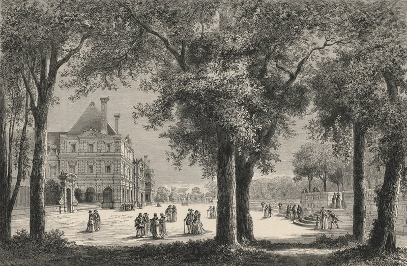 Le Luxembourg Au Temps De Marie De Medicis (gravering) af European School