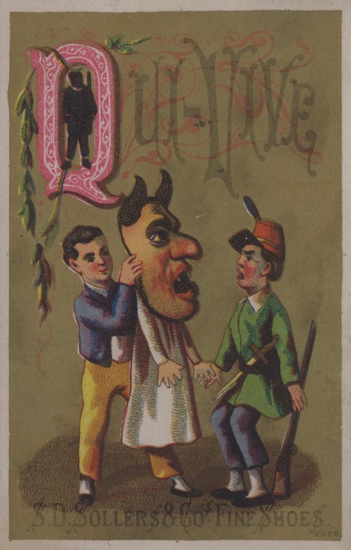 Bogstav Q, Qui-Vive (farve litho) af European School