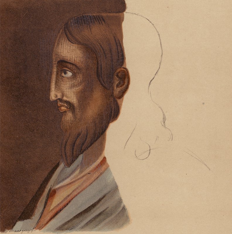 Lighed med Jesus Kristus: Fra en mosaik taget fra de romerske katakomber (chromolitho) af European School