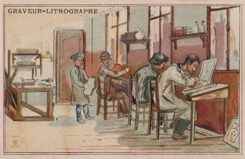 Litografer af European School