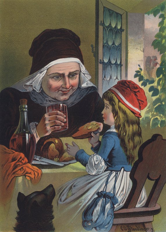 Rødhætte (farve litho) af European School