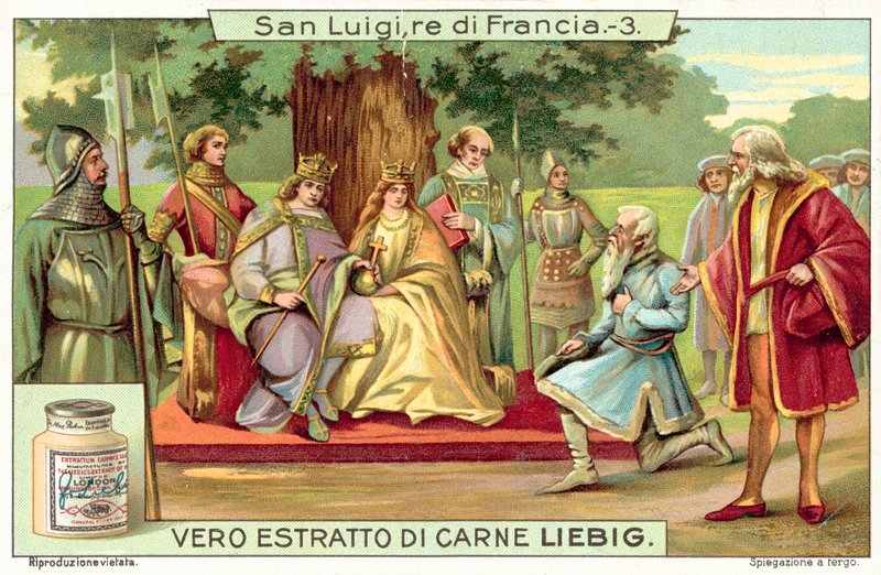 Ludvig IX af Frankrig administrerer retfærdighed under egetræet i Vincennes af European School