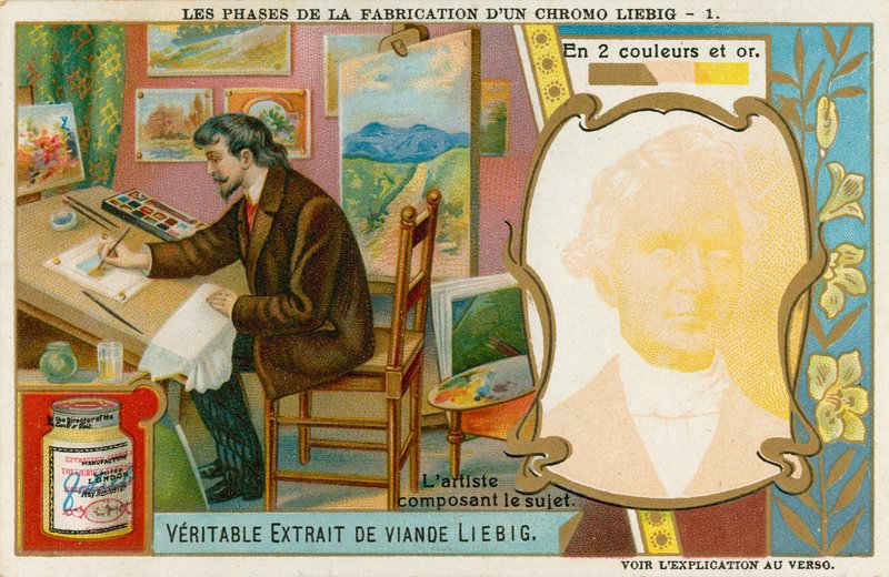 At lave en Liebig-kromolitografi af European School
