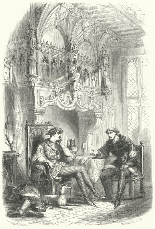 Møde mellem den flamske statsmand Jacob van Artevelde og kong Edward III af England af European School