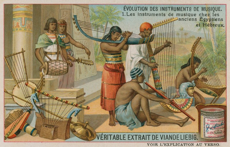 Musikinstrumenter fra de gamle egyptere og hebræere af European School