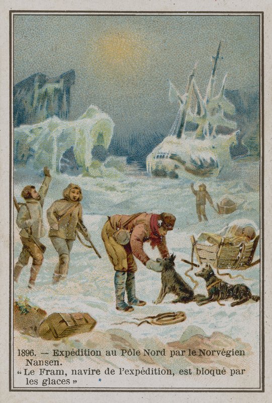 Nansen og Fram (chromolitho) af European School