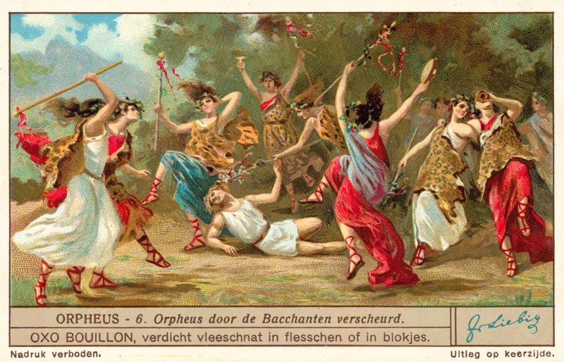 Orpheus revet i stykker af Bacchanterne af European School