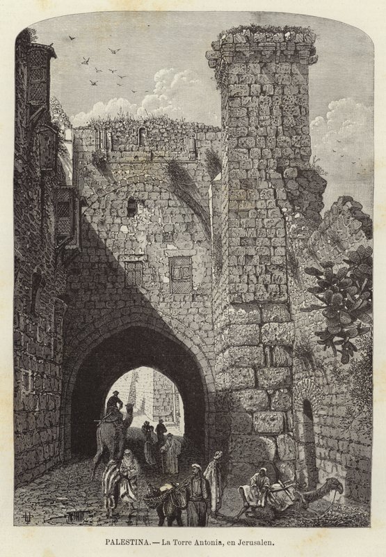 Palæstina, Antonia Tower, i Jerusalem af European School
