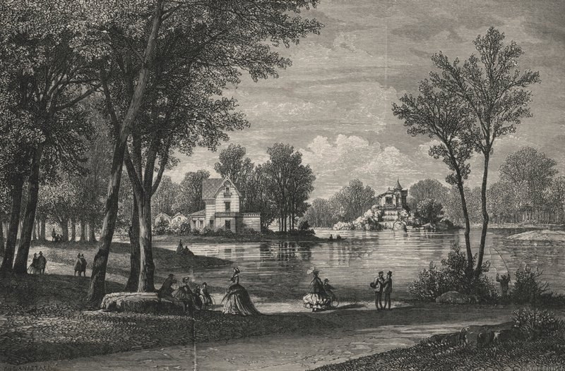 Du Vesinet Park, Lake Superior (gravering) af European School