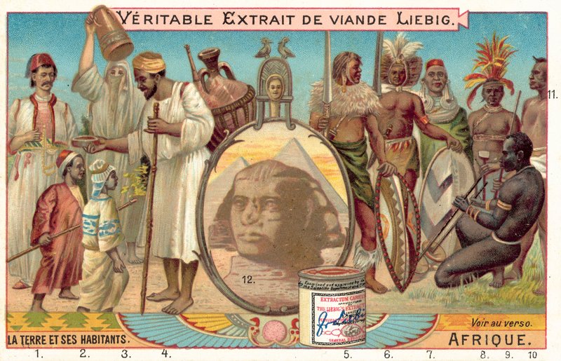 Peoples of Africa (Chromolitho) af European School