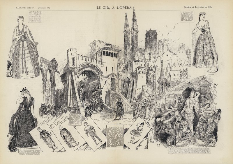 Opførelse af Jules Massenets opera Le Cid i Paris Opera af European School