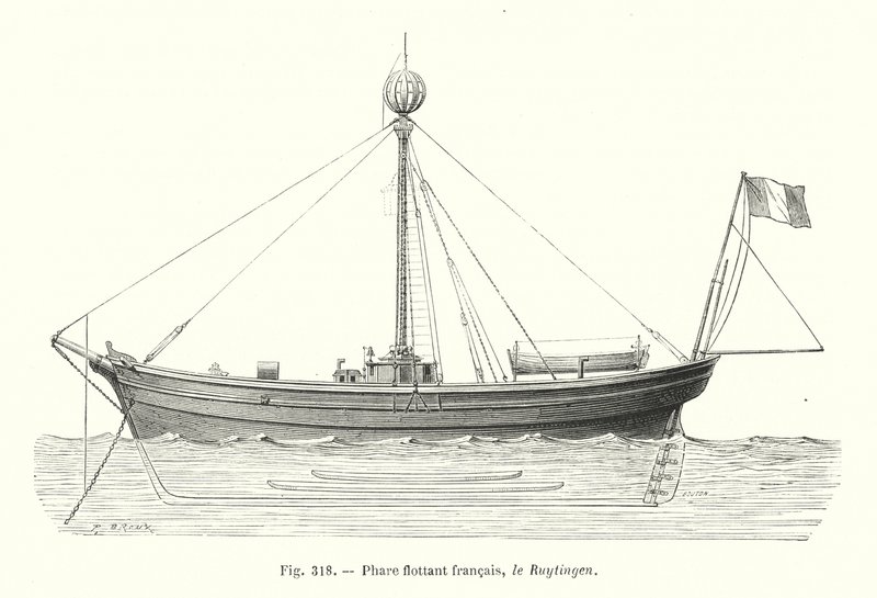 Fransk flydende fyrtårn, Le Ruytingen (gravering) af European School