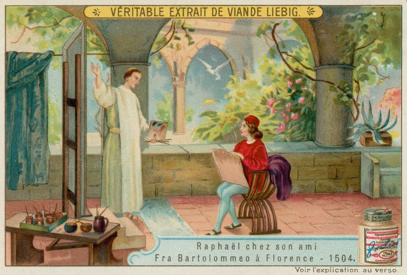 Raphael med sin ven Fra Bartolommeo af European School