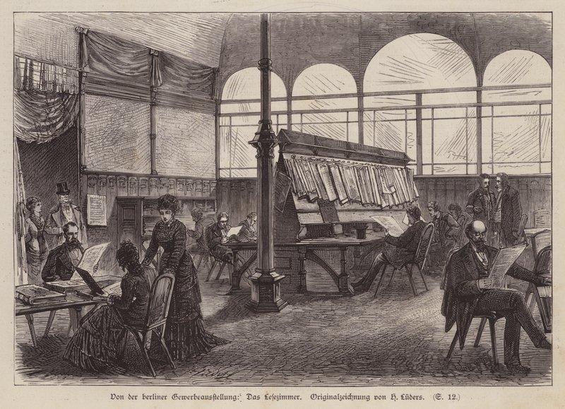 Læsesal på Berlin Exhibition of Trade and Industry, Tyskland af European School
