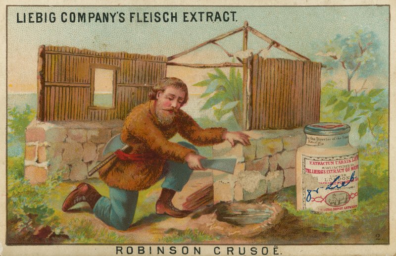 Robinson Crusoe, Konstruktion af hytten af European School