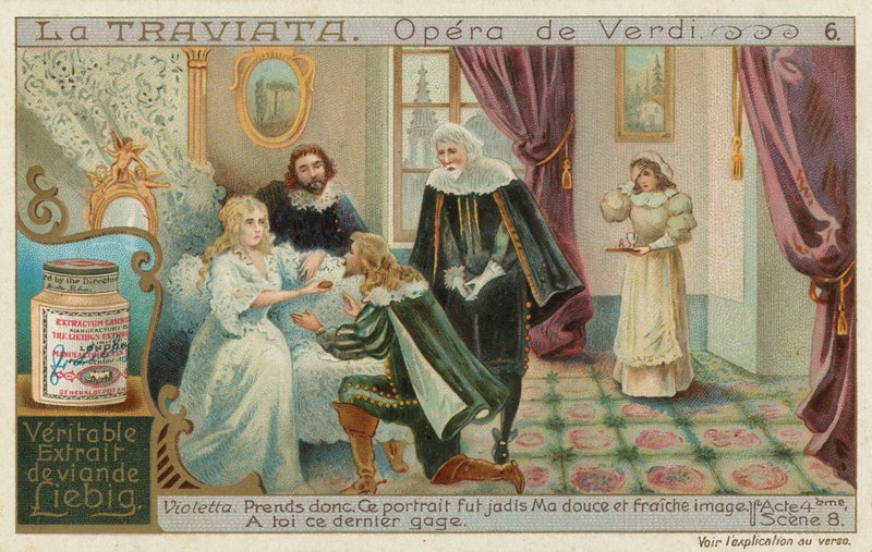 Rodolphe beder om tilgivelse fra Violetta, der er ved at dø af European School