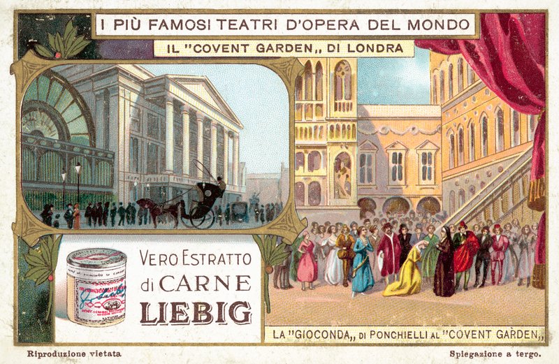 Royal Opera House, Covent Garden, London (chromolitho) af European School
