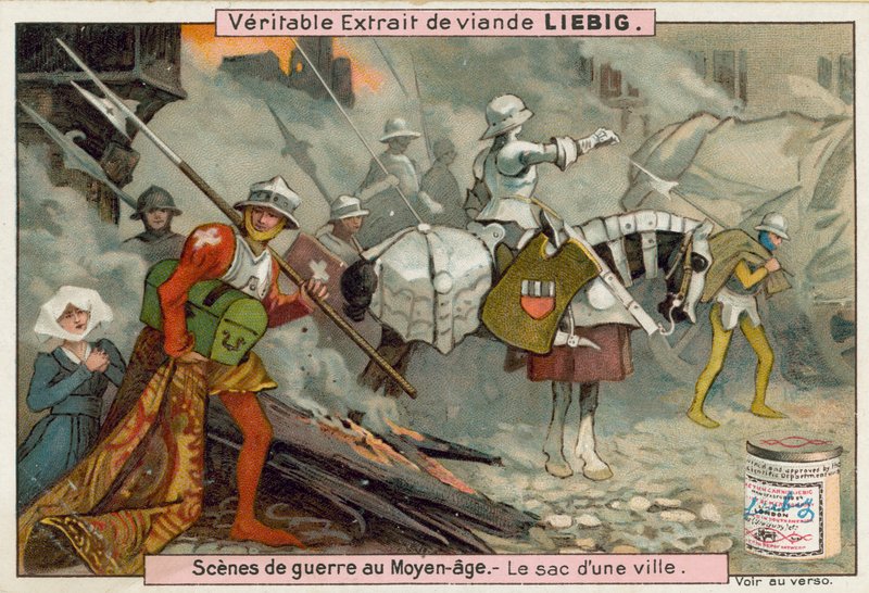 Plyndring af en by af European School