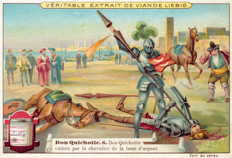 Scene fra Don Quixote (chromolitho) af European School
