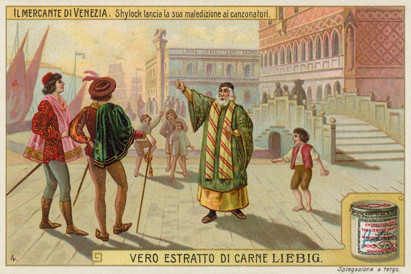 Shylock, Bassanio og Antonio af European School