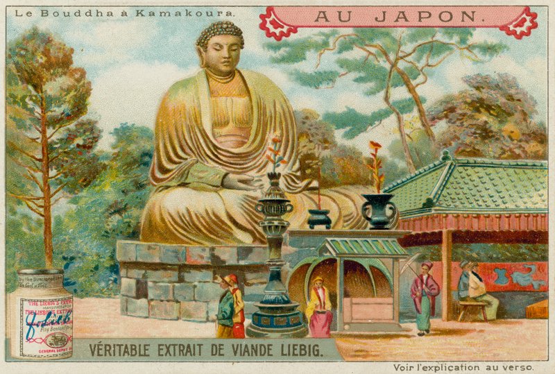 Statue af Buddha i Kamakura af European School
