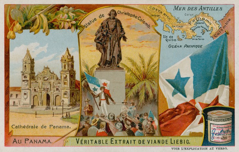 Statue af Christopher Columbus, Antiller og Panama-katedralen af European School
