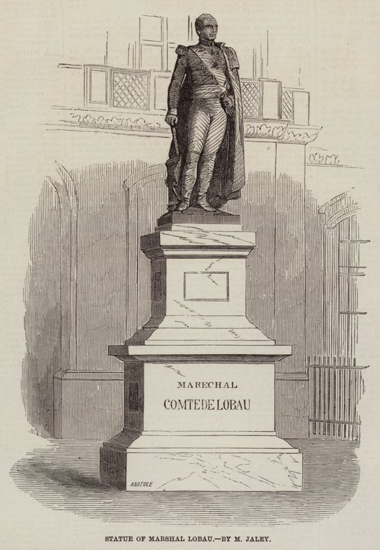 Statue af Marshal Lobau (gravering) af European School