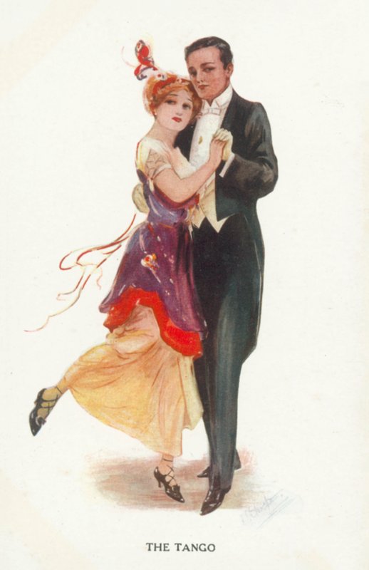 Tango (farvelitografi) af European School