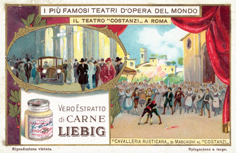 Costanzi Theatre, Rom (chromolitho) af European School