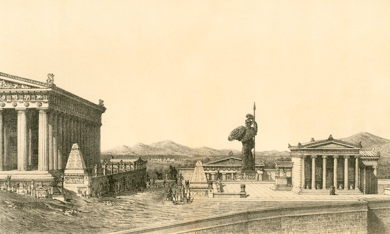 Akropolis i Athen af European School
