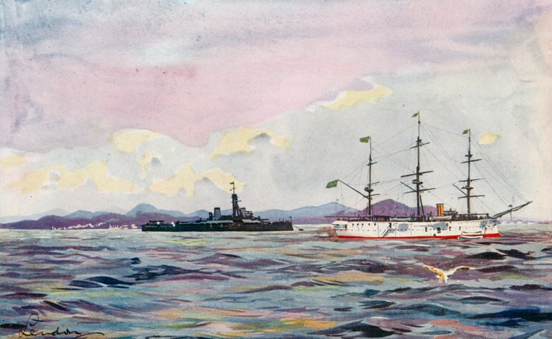 Træningskrydseren "Benjamin Constant" og dreadnought