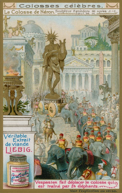 The Colossus of Nero, af billedhuggeren Zenodore, 66 e.Kr af European School