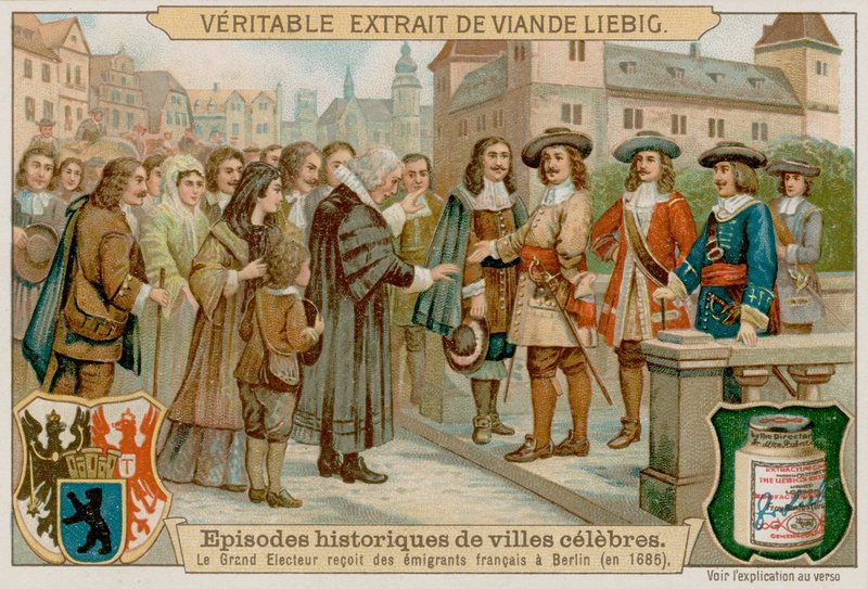 Storkurfyrsten udstedte Potsdam-ediktet i 1685 og tillod franske protestanter i eksil i Berlin af European School