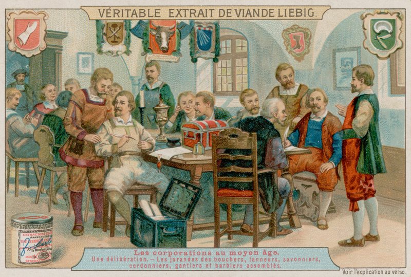 Slagternes laug, garvere, sæbemagere, skomagere, handsker og barberer samles af European School
