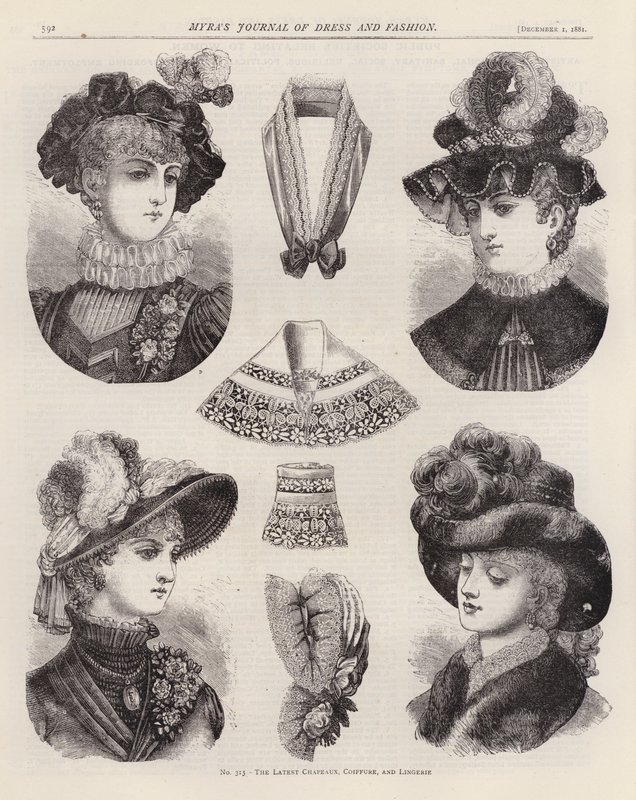 The Latest Chapeaux, Coiffure, and Lingeriedani af European School