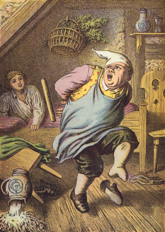 De tre brødre (farve litho) af European School