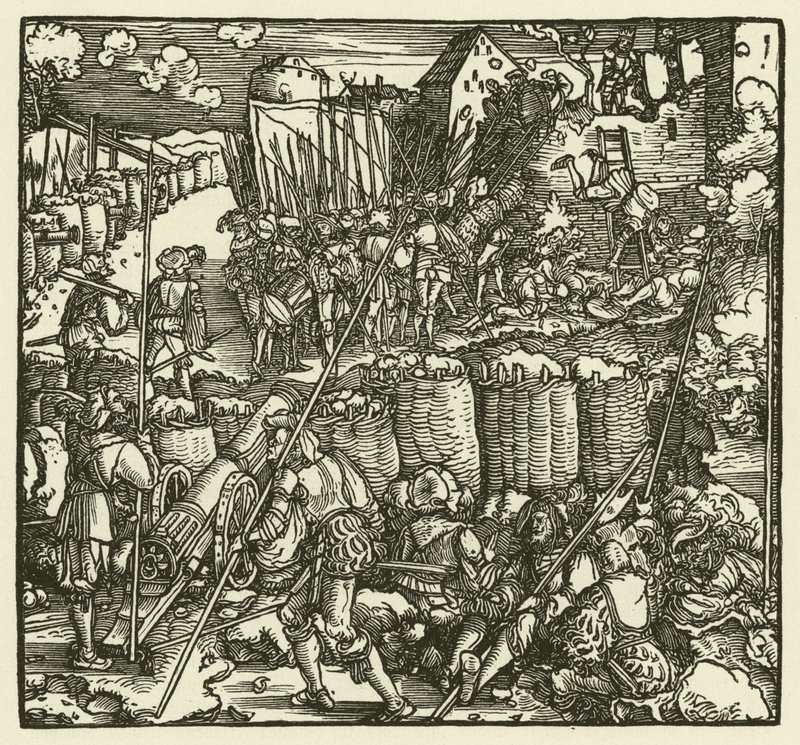 Stormningen af et slot, 1532 af European School