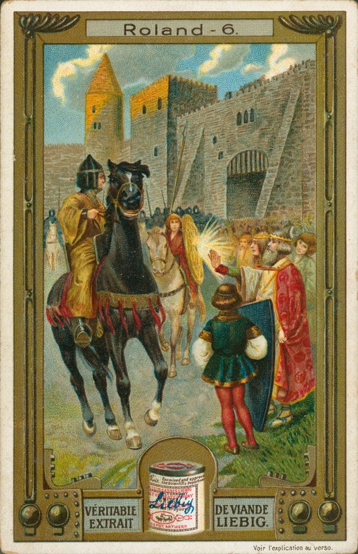 Historien om Roland, Liebig-kort, begyndelsen af det 20. århundrede (chromo) af European School