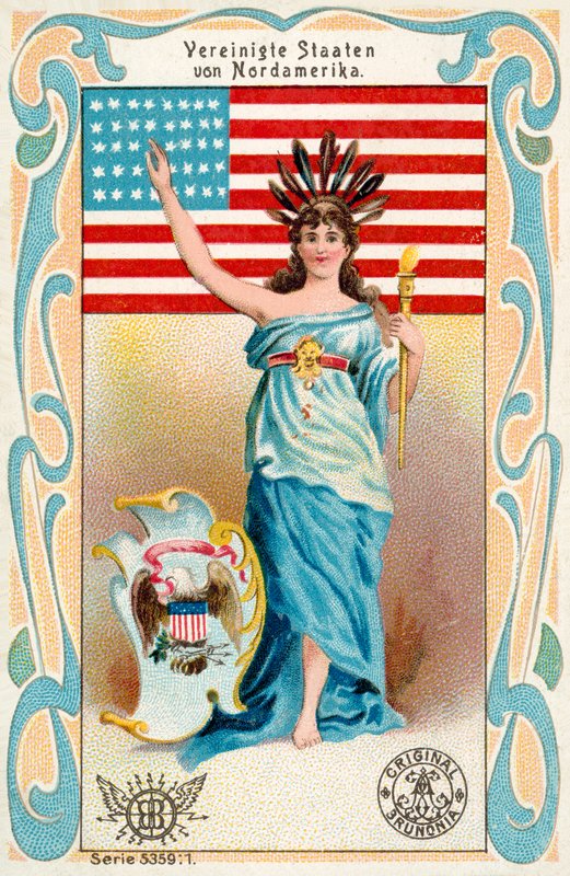 USA (chromolitho) af European School