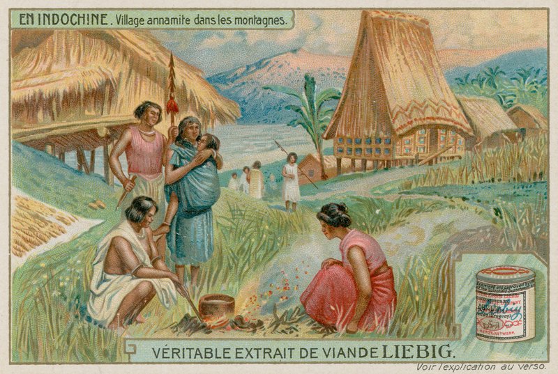 Vietnamesisk landsby i bjergene af European School