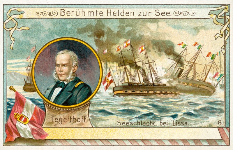 Wilhelm von Tegetthof, østrigsk admiral, og slaget ved Lissa af European School
