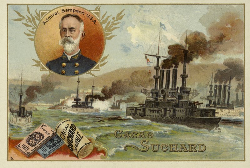 William Sampson, amerikansk admiral, spansk-amerikansk krig, 1898 af European School