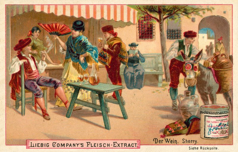 Vin: Sherry (chromolitho) af European School