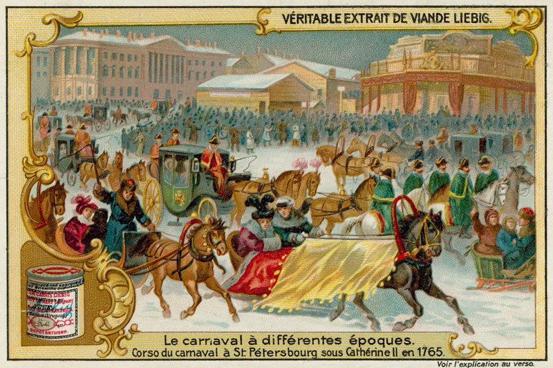 Vinterkarneval i Skt. Petersborg i 1765 af European School