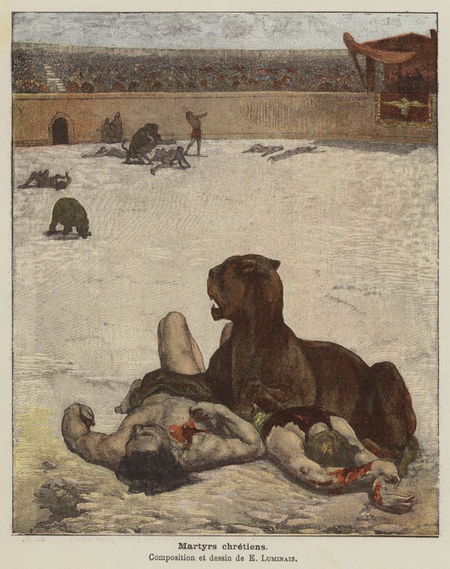 kristne martyrer af Evariste Vital Luminais