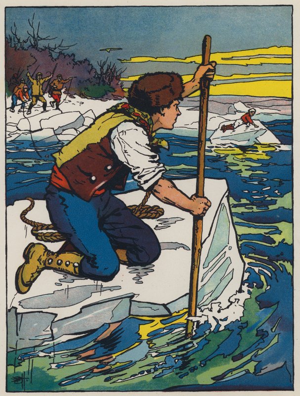 Brydende is (farve litho) af Evelyn Stuart Hardy