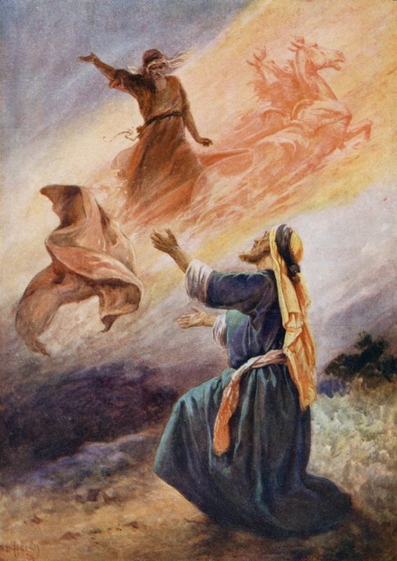Elias, der rejser til himlen i en ildvogn af Evelyn Stuart Hardy