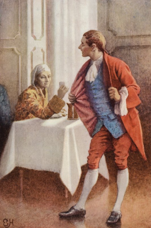 Illustration til A Sentimental Journey af Laurence Sterne af Everard Hopkins